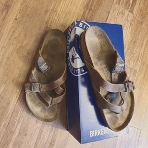 Birkenstock temara oiled leather tobacco size 39